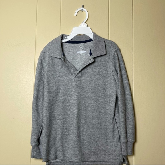 wonder nation Other - Wonder Nation Boys' School Uniform Long Sleeve Piqué Polo Shirt size S 6-7 Yrs